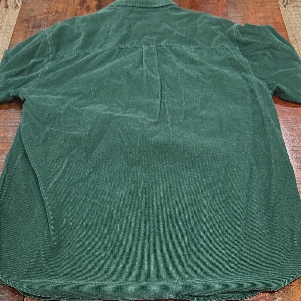 Vintage Disney Tigger Green Corduroy Button-Up Shirt - Picture 6 of 6